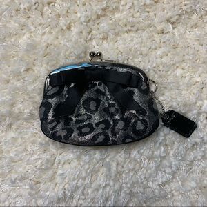 NWOT Coach Ocelot Animal Print Coin Purse